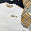 693153b0908475d562cda039 BBR* Baboli 2025 SS Limited Edition T-Shirt, Unisex Design, Premium 260g Fully Combed Cotton, 3D Embroidered Brand Letter on Chest, Plaid Panel Detail on Sleeves and Back with Textured Tactile Effect, Oversized Slightly Expanded Fit, Triple Labels Complete, Colors: Black, White, European Size: S-XL (Recommended Size M for Height 175cm/Weight 70kg)