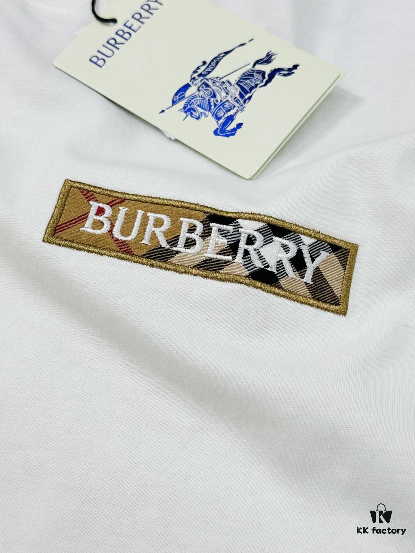 693153b2908475d562cda03a BBR* Baboli 2025 SS Limited Edition T-Shirt, Unisex Design, Premium 260g Fully Combed Cotton, 3D Embroidered Brand Letter on Chest, Plaid Panel Detail on Sleeves and Back with Textured Tactile Effect, Oversized Slightly Expanded Fit, Triple Labels Complete, Colors: Black, White, European Size: S-XL (Recommended Size M for Height 175cm/Weight 70kg)