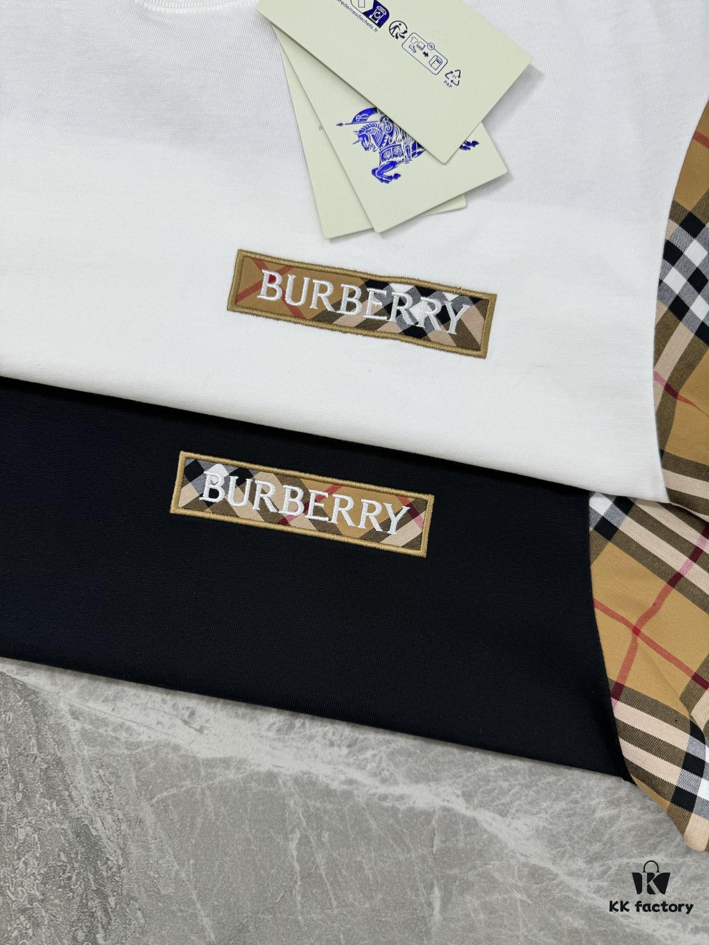 693153b8908475d562cda03b BBR* Baboli 2025 SS Limited Edition T-Shirt, Unisex Design, Premium 260g Fully Combed Cotton, 3D Embroidered Brand Letter on Chest, Plaid Panel Detail on Sleeves and Back with Textured Tactile Effect, Oversized Slightly Expanded Fit, Triple Labels Complete, Colors: Black, White, European Size: S-XL (Recommended Size M for Height 175cm/Weight 70kg)