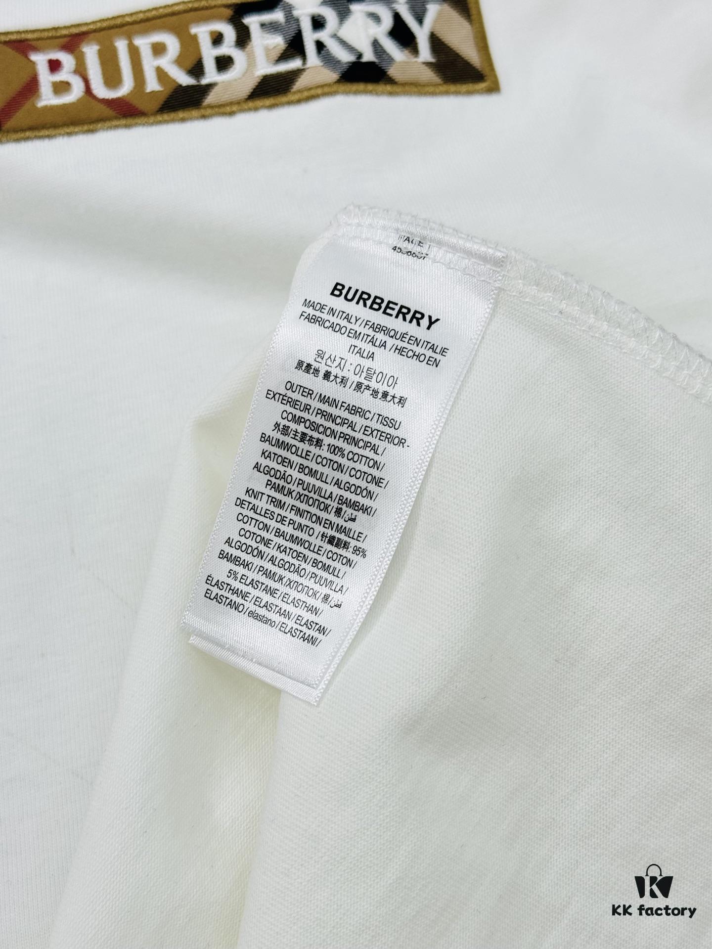 693153ba908475d562cda03c BBR* Baboli 2025 SS Limited Edition T-Shirt, Unisex Design, Premium 260g Fully Combed Cotton, 3D Embroidered Brand Letter on Chest, Plaid Panel Detail on Sleeves and Back with Textured Tactile Effect, Oversized Slightly Expanded Fit, Triple Labels Complete, Colors: Black, White, European Size: S-XL (Recommended Size M for Height 175cm/Weight 70kg)