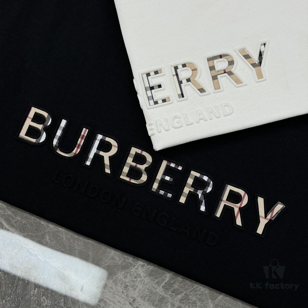 6931542e908475d562cda058 BBR* Baboli 25SS Limited Edition T-Shirt, Unisex, 260g High-Quality Combed Cotton, Textured Chest Design with Brand Lettering and Classic Plaid Pattern, Oversized Slightly Flared Fit, Triple Labels, Colors: Black, White, European Size: S-XL (Recommended M for 175cm/72.5kg)