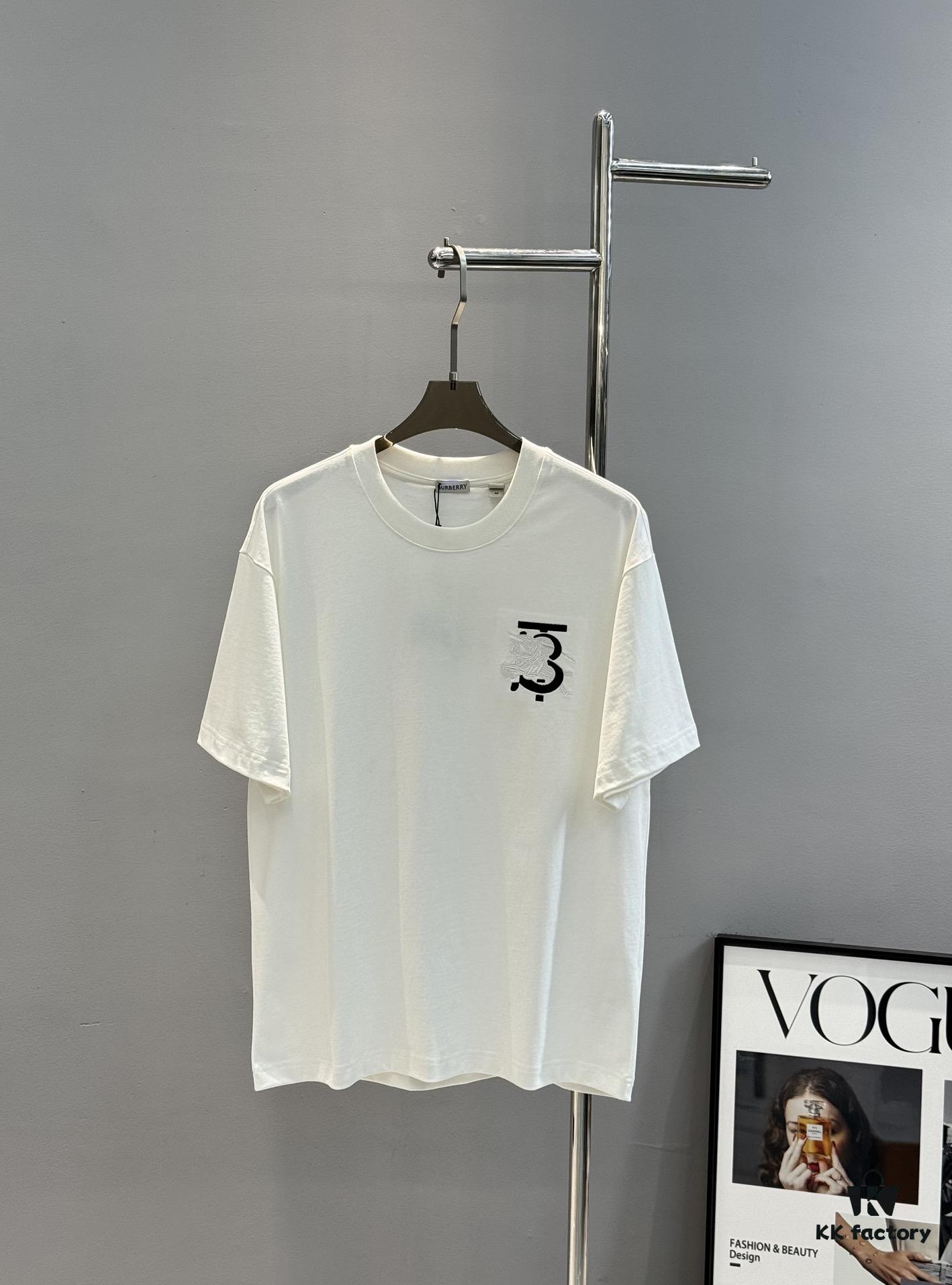6931544d908475d562cda05c BBR* Bao-Bao Li 25s Classic Short-Sleeve Unisex T-Shirt – Front Chest TB Horse 3D Embroidered Logo, Premium 260g Pure Cotton, Soft and Breathable, Basic Style for Long-Lasting Wear