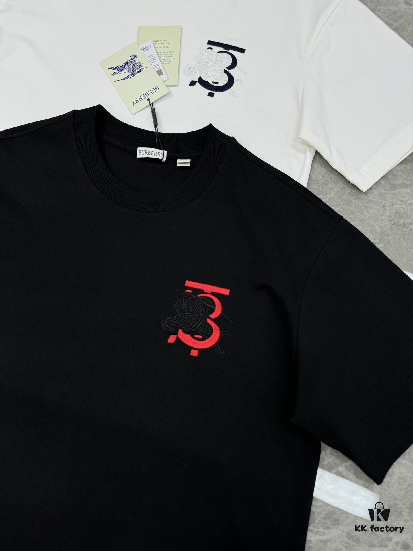69315462908475d562cda060 BBR* Bao-Bao Li 25s Classic Short-Sleeve Unisex T-Shirt – Front Chest TB Horse 3D Embroidered Logo, Premium 260g Pure Cotton, Soft and Breathable, Basic Style for Long-Lasting Wear