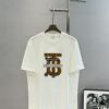 69315470908475d562cda063 BBR* Bao Bao Li 25SS Limited Edition T-Shirt, Unisex, 260g High-Quality Combed Cotton, Classic TB Plaid Embroidery on Chest with Strong Textural Feel, Oversized Slightly Loose Fit, Triple Labels, Colors: Black, White