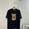 69315476908475d562cda065 BBR* Bao Bao Li 25SS Limited Edition T-Shirt, Unisex, 260g High-Quality Combed Cotton, Classic TB Plaid Embroidery on Chest with Strong Textural Feel, Oversized Slightly Loose Fit, Triple Labels, Colors: Black, White
