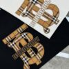 6931547f908475d562cda069 BBR* Bao Bao Li 25SS Limited Edition T-Shirt, Unisex, 260g High-Quality Combed Cotton, Classic TB Plaid Embroidery on Chest with Strong Textural Feel, Oversized Slightly Loose Fit, Triple Labels, Colors: Black, White