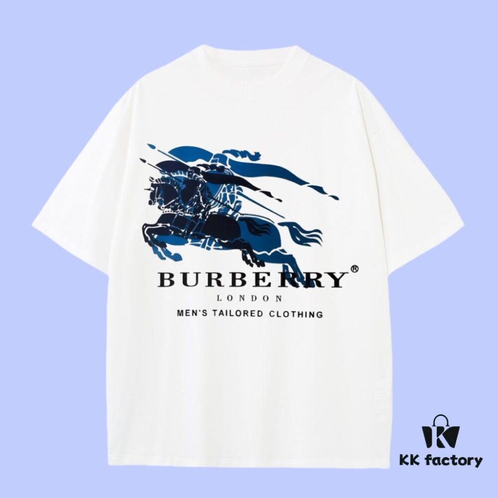 69315557908475d562cda0a8 Burberry 2025 Fall Spring-Summer Collection Equestrian Logo Short Sleeve T-Shirt Premium Quality, Custom-Woven 270G 32-Count Double-Yarn Pure Cotton Fabric, Relaxed Fit Unisex Design