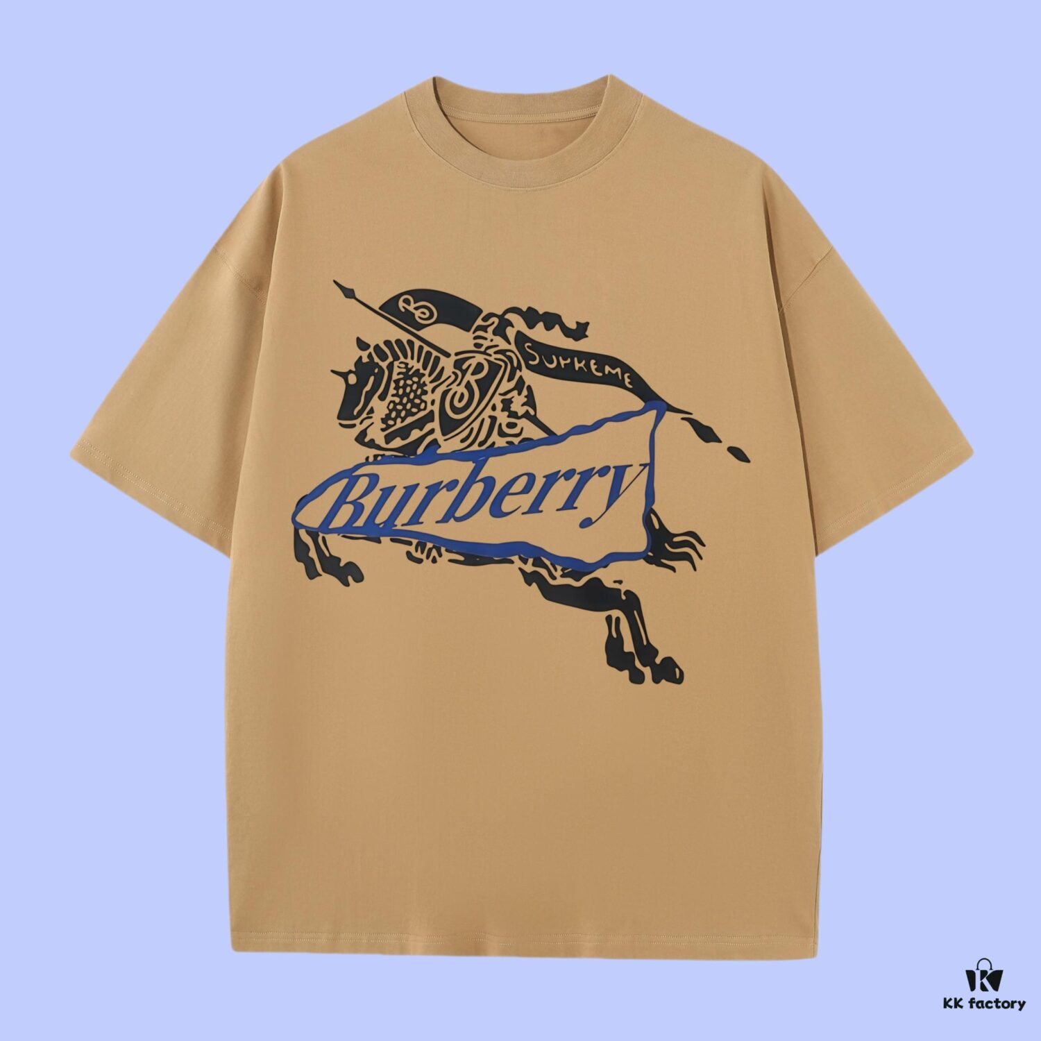 69315598908475d562cda0bc Burberry 2025 Fall Spring-Summer Collection Equestrian Graphic Short Sleeve T-Shirt Premium Quality, Special Jacquard 270G 32-Count Double-Yarn Pure Cotton Fabric, Relaxed Fit Unisex Design