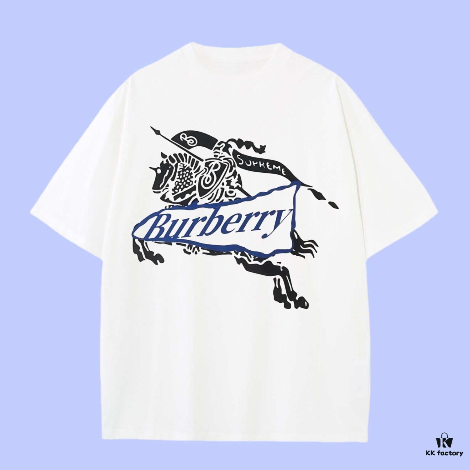 693155db908475d562cda0cf High-End Quality Burberry 2025 Fall Spring/Summer Collection Equestrian Short Sleeve T-Shirt, Distinct from Regular Prints, Crafted in 270G 32-Ne Double-Yarn Pure Cotton Fabric, Loose Fit Unisex Design