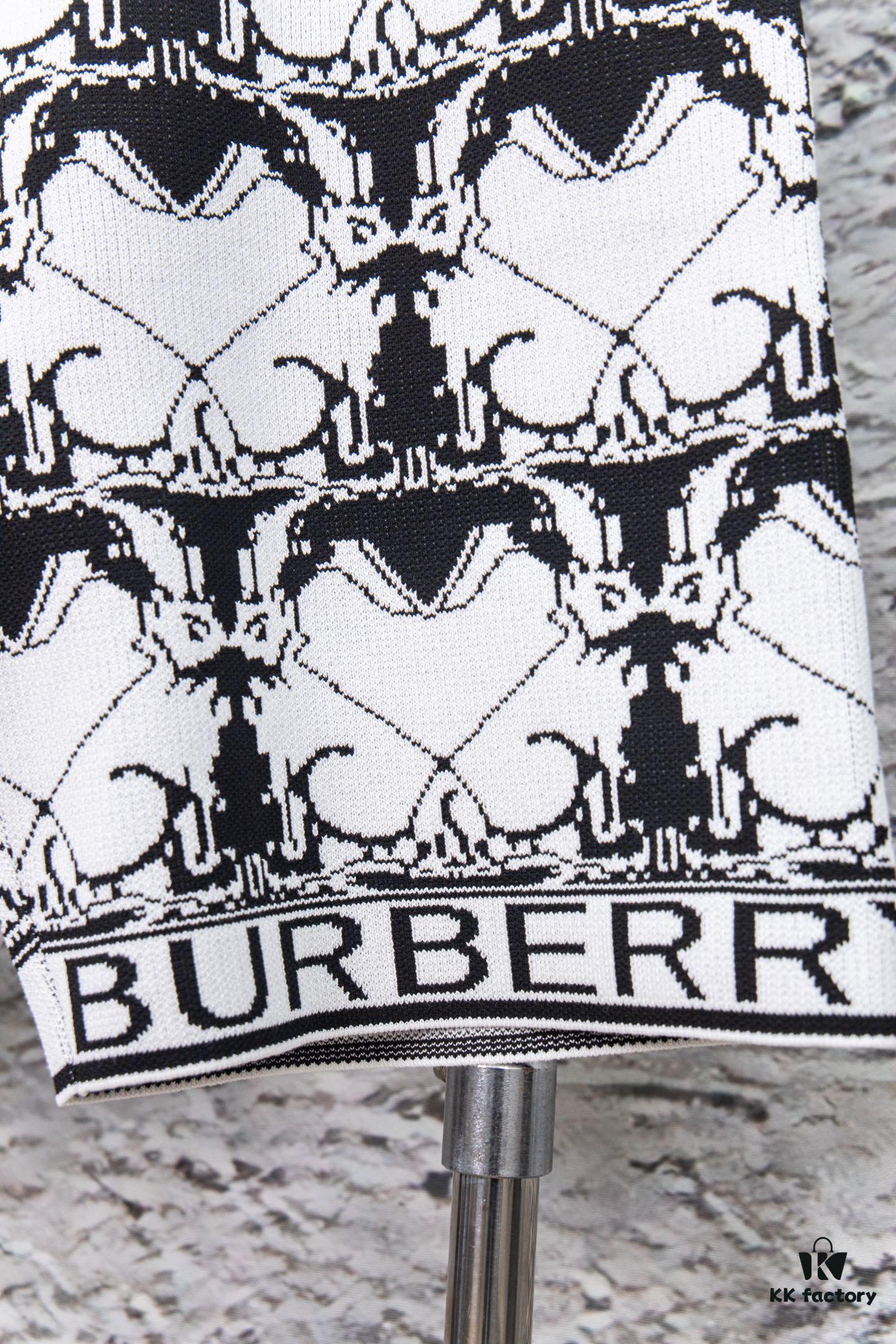69315613908475d562cda0dc New BURBERRY Barbour Full-Print Knit Shorts Model Y108