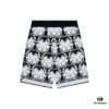 69315635908475d562cda0e3 New BURBERRY Barbour Full-Print Knit Shorts, 2023SS Collection, Custom Waffle-Knit Fabric, Jacquard Knit Design, Striped Pattern, Premium Hardware Drawstring, Fashionable and Comfortable Fit