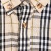 69315660908475d562cda0ee Burberry Letter Plaid Cotton Poplin Shirt, 100% Pure Cotton, Original Quality, Custom Buttons, Chest Patch Pocket, Terry Cloth Appliqué on Sleeves, All-Over Pattern Matching, Unisex Design