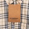 6931566b908475d562cda0f3 Burberry Letter Plaid Cotton Poplin Shirt, 100% Pure Cotton, Original Quality, Custom Buttons, Chest Patch Pocket, Terry Cloth Appliqué on Sleeves, All-Over Pattern Matching, Unisex Design