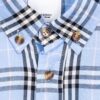 69315693908475d562cda0fb Burberry Letter Plaid Cotton Poplin Shirt, 100% Pure Cotton, Original Quality, Chest Patch Pocket, Toweling Fabric Appliqué on Sleeves, All-Over Pattern Matching, Unisex Design
