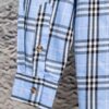 693156a3908475d562cda0ff Burberry Letter Plaid Cotton Poplin Shirt, 100% Pure Cotton, Original Quality, Chest Patch Pocket, Toweling Fabric Appliqué on Sleeves, All-Over Pattern Matching, Unisex Design