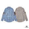 693156c0908475d562cda102 Burberry Letter Plaid Cotton Poplin Shirt, 100% Pure Cotton, Original Quality, Custom Buttons, Chest Patch Pocket, Toweling Fabric Appliqué on Sleeves, All-Over Pattern Matching, Unisex Design