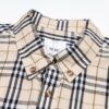 693156c8908475d562cda105 Burberry Letter Plaid Cotton Poplin Shirt, 100% Pure Cotton, Original Quality, Custom Buttons, Chest Patch Pocket, Toweling Fabric Appliqué on Sleeves, All-Over Pattern Matching, Unisex Design