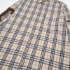 693156d8908475d562cda108 Burberry Letter Plaid Cotton Poplin Shirt, 100% Pure Cotton, Original Quality, Custom Buttons, Chest Patch Pocket, Toweling Fabric Appliqué on Sleeves, All-Over Pattern Matching, Unisex Design