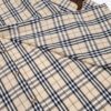 693156e2908475d562cda10b Burberry Letter Plaid Cotton Poplin Shirt, 100% Pure Cotton, Original Quality, Custom Buttons, Chest Patch Pocket, Toweling Fabric Appliqué on Sleeves, All-Over Pattern Matching, Unisex Design