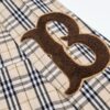 693156f3908475d562cda10f Burberry Letter Plaid Cotton Poplin Shirt, 100% Pure Cotton, Original Quality, Custom Buttons, Chest Patch Pocket, Toweling Fabric Appliqué on Sleeves, All-Over Pattern Matching, Unisex Design