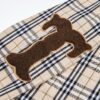693156f9908475d562cda110 Burberry Letter Plaid Cotton Poplin Shirt, 100% Pure Cotton, Original Quality, Custom Buttons, Chest Patch Pocket, Toweling Fabric Appliqué on Sleeves, All-Over Pattern Matching, Unisex Design
