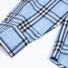 69315713908475d562cda116 Burberry Letter Plaid Cotton Poplin Shirt, Original 100% Cotton, Premium Quality with Custom Buttons, Patch Pocket, and Toweling Fabric Appliqué on Sleeves