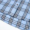 69315715908475d562cda117 Burberry Letter Plaid Cotton Poplin Shirt, Original 100% Cotton, Premium Quality with Custom Buttons, Patch Pocket, and Toweling Fabric Appliqué on Sleeves