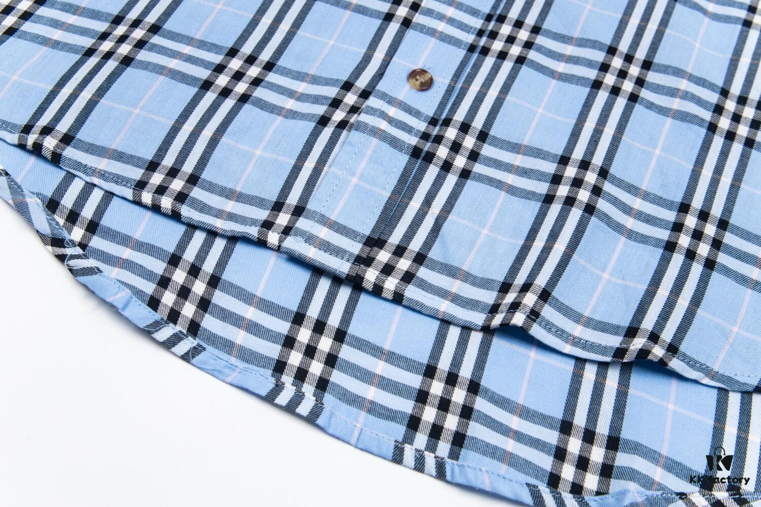 69315715908475d562cda117 Burberry Letter Plaid Cotton Poplin Shirt, Original 100% Cotton, Premium Quality with Custom Buttons, Patch Pocket, and Toweling Fabric Appliqué on Sleeves