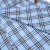 6931571d908475d562cda119 Burberry Letter Plaid Cotton Poplin Shirt, Original 100% Cotton, Premium Quality with Custom Buttons, Patch Pocket, and Toweling Fabric Appliqué on Sleeves