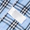 69315724908475d562cda11a Burberry Letter Plaid Cotton Poplin Shirt, Original 100% Cotton, Premium Quality with Custom Buttons, Patch Pocket, and Toweling Fabric Appliqué on Sleeves