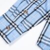6931572e908475d562cda11c Burberry Letter Plaid Cotton Poplin Shirt, Original 100% Cotton, Premium Quality with Custom Buttons, Patch Pocket, and Toweling Fabric Appliqué on Sleeves