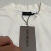 693157ae908475d562cda140 BALENCIAGA 2025SS New Arrival Letter Tape Print Distressed Washed Hole Unisex Cotton Loose Short Sleeve T-Shirt