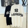 693157cf908475d562cda145 BALENCIAGA Tape Logo Printed Short-Sleeve T-Shirt, Made from 280g Double-Layer Pure Cotton Fabric, Comfortable and Soft to Wear, Featuring Raised Tape Logo Printing for a Premium, Three-Dimensional Look, High-Quality Replica, Complete with All Three Labels