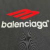 69315832908475d562cda157 BALENCIAGA Logo Embroidered Heavy Washed Short Sleeve T-Shirt in 300g Double Cotton Fabric