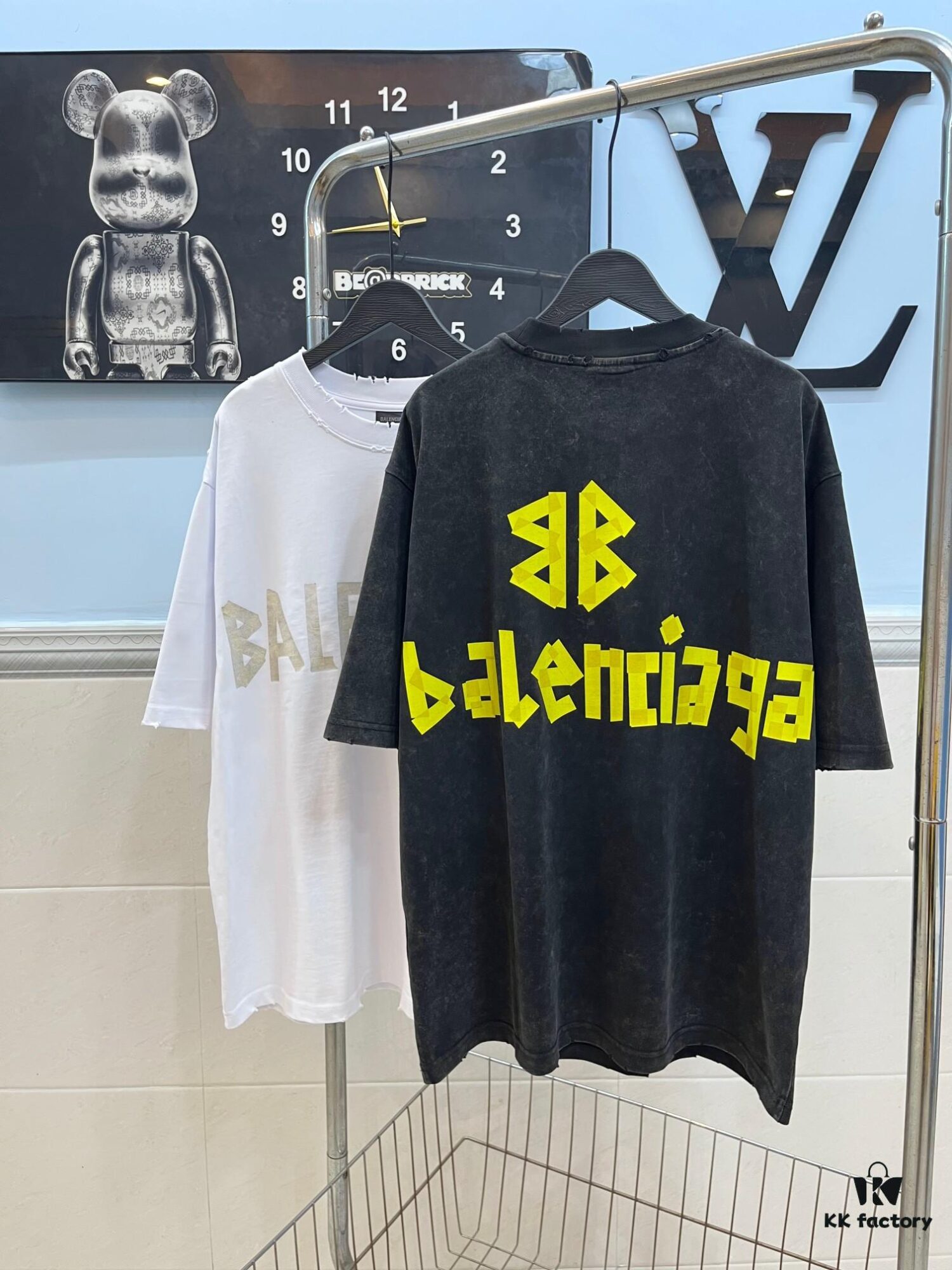 6931586f908475d562cda168 BALENCIAGA Printed Tape Short Sleeve T-Shirt, 280g Double Cotton Fabric, Realistic Tape Design with Digital and Heat Transfer Printing