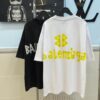 69315870908475d562cda169 BALENCIAGA Printed Tape Short Sleeve T-Shirt, 280g Double Cotton Fabric, Realistic Tape Design with Digital and Heat Transfer Printing