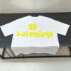 6931587b908475d562cda16c BALENCIAGA Printed Tape Short Sleeve T-Shirt, 280g Double Cotton Fabric, Realistic Tape Design with Digital and Heat Transfer Printing