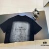 693158a6908475d562cda176 Balenciaga Gradient Letter Short-Sleeve T-Shirt
