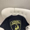 693158f7908475d562cda187 Balenciaga x Lamborghini Collaborative Logo Print Short Sleeve T-Shirt SS25 Latest Release