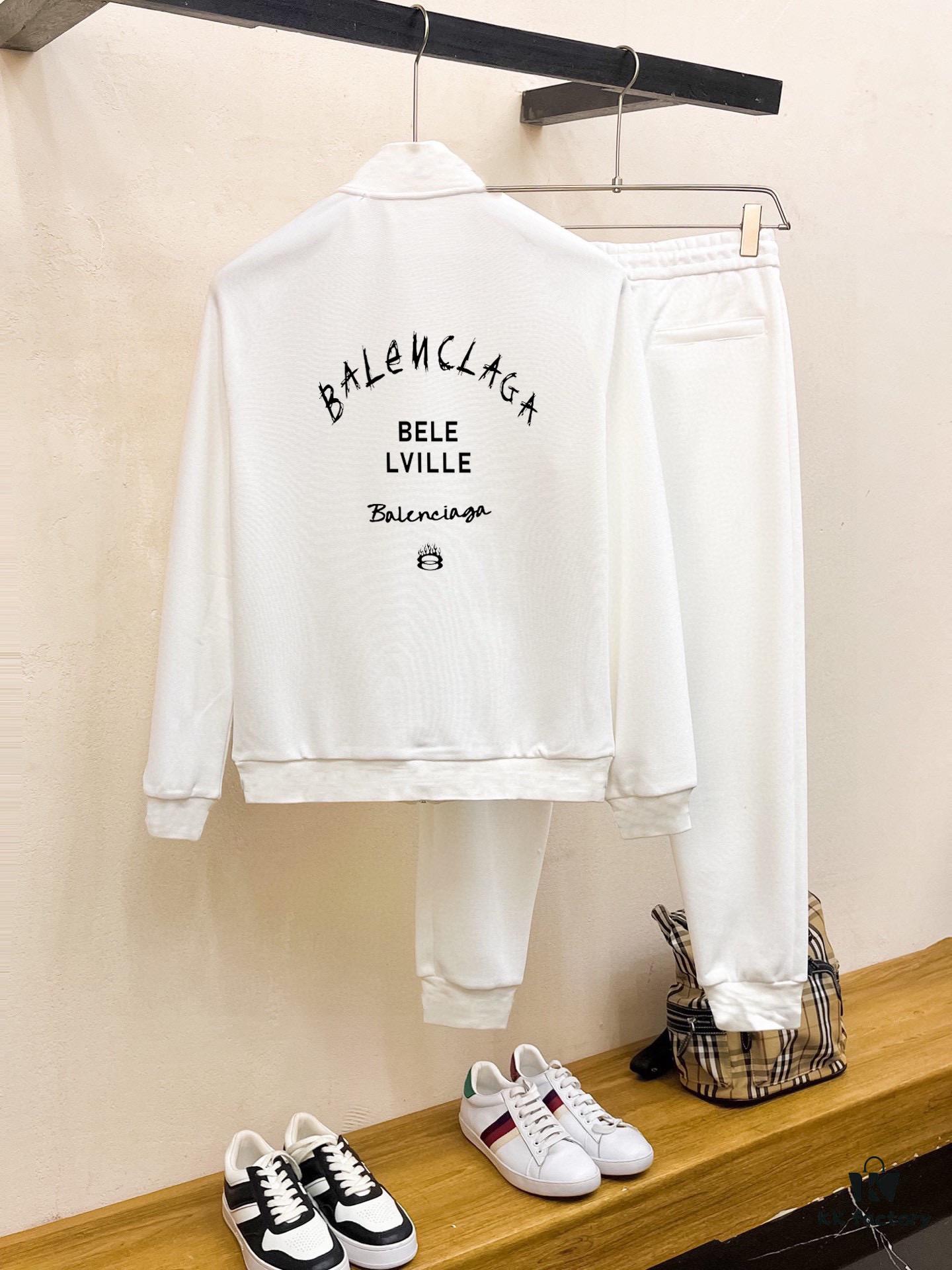 69315ab1908475d562cda1dc BALENCIAGA Paris Fashion 2025 New Arrival Cardigan Hoodie Set, Premium Natural Roman Cotton, Elegant and Comfortable Unisex Fit