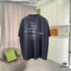 69315afa908475d562cda1e7 BALENCI*GA Paris 2025 Summer New Arrival Gradient Distressed Vintage Short-Sleeve T-Shirt with Custom 320g Fabric and Signature Logo Print Unisex Design