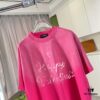 69315b0a908475d562cda1ec BALENCI*GA Paris 2025 Summer New Arrival Gradient Distressed Short Sleeve T-Shirt with Signature Logo Print, Custom 320g Fabric, Unisex Design