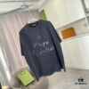69315b25908475d562cda1f3 BALENCI*GA Paris 2025 Summer New Arrival Distressed Gradient Letter Logo Print Custom 320g Fabric Short Sleeve T-Shirt Unisex