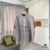 69315b70908475d562cda1f9 BALENCI*GA Paris 2025 Summer New Arrival Ombre Distressed Custom Fabric 320g Graphic Logo Short Sleeve T-Shirt Unisex