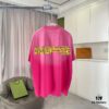 69315be2908475d562cda208 BALENCI*GA Paris 2025 Summer New Arrival Gradient Distressed Custom Fabric 320g Logo Print Short Sleeve T-Shirt Unisex