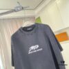 69315bec908475d562cda20b BALENCI*GA Paris 2025 Summer New Arrival Gradient Distressed Custom Fabric 320g Logo Print Short Sleeve T-Shirt Unisex