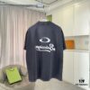 69315cf0908475d562cda229 BALENCI*GA Paris 2025 Summer New Arrival Gradient Distressed Short Sleeve T-Shirt with Unique Letter Logo Print, Custom 320g Fabric, Unisex Design