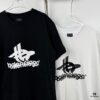 69315d99908475d562cda249 New Balenciaga Phantom Dual Logo Classic Print Short Sleeve T-Shirt
