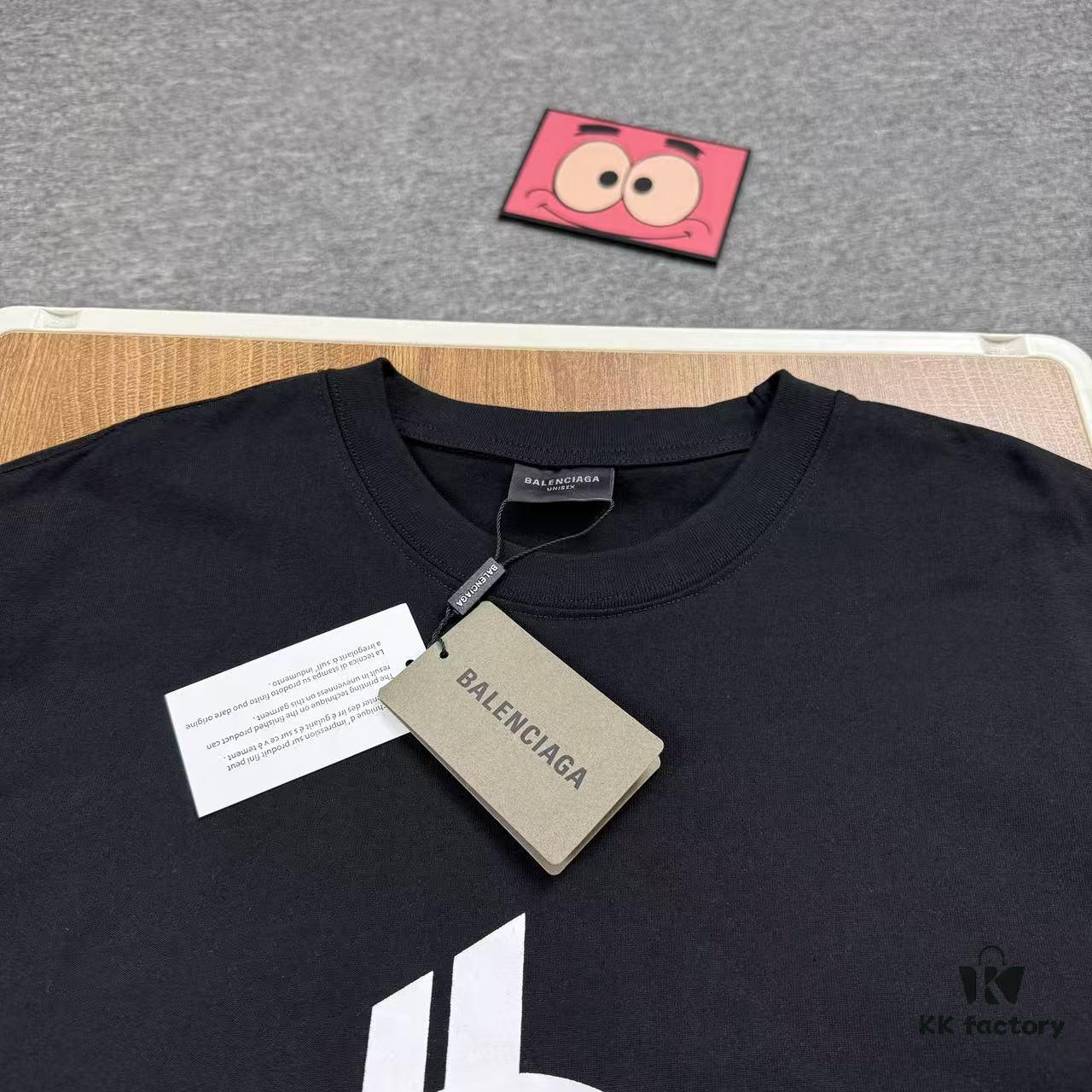 69315db0908475d562cda24e New Balenciaga Phantom Dual Logo Classic Print Short Sleeve T-Shirt