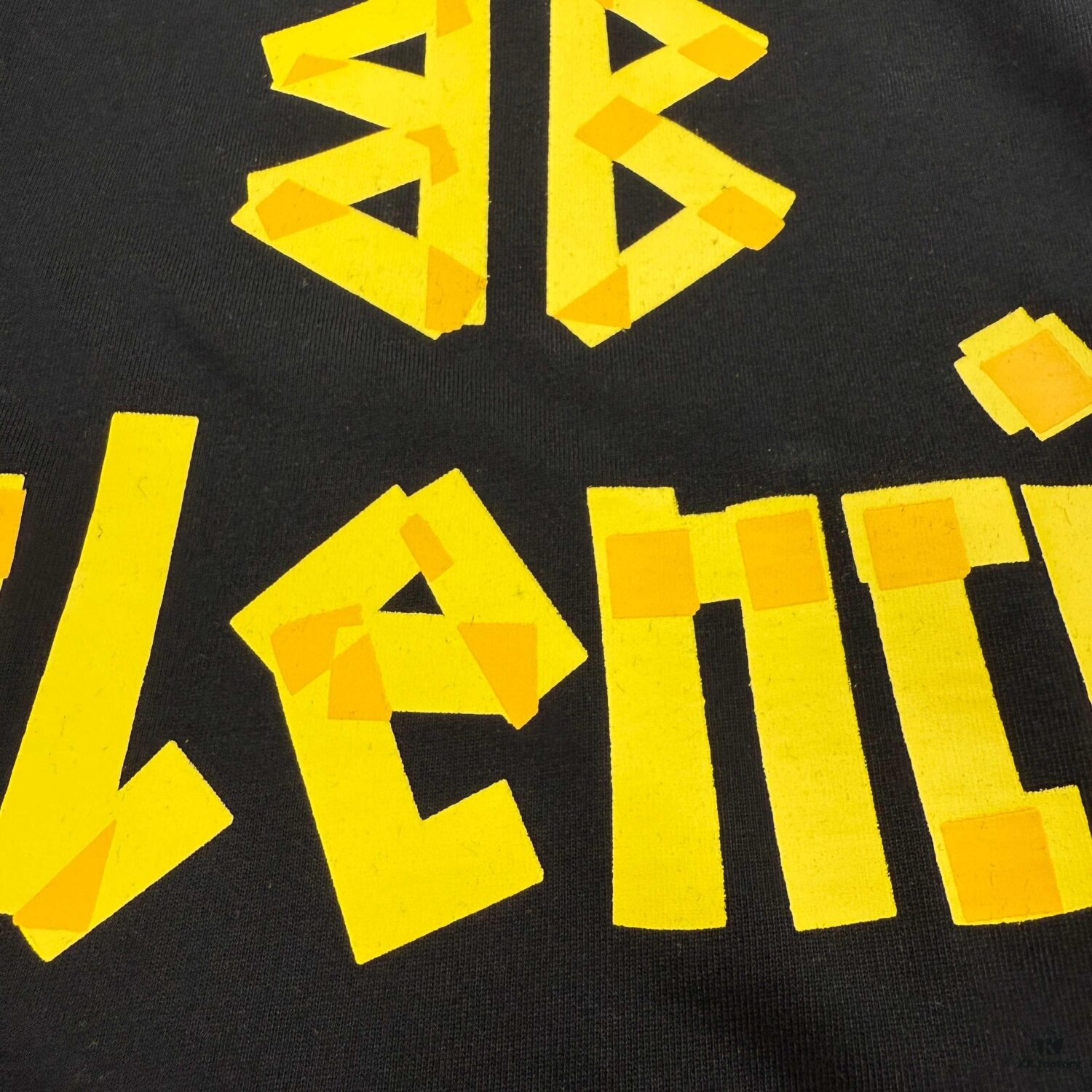69315dde908475d562cda259 New Arrival Balenciaga-Inspired Tape Logo Distressed Short-Sleeve T-Shirt